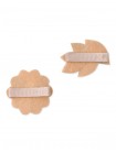 Girls' Faux Leather Flower Clip Set