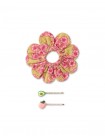 Girls' Flower Scrunchie And Clip Set