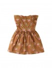 Girls' Diamond Smocked Dress With  Ruffled Sleeves