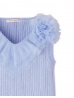 Girls' Shell Top With Ruffles And Corsages