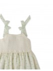 Baby Girls' Knitted Top & Heart Printed Tulle Dress Combi With Bow