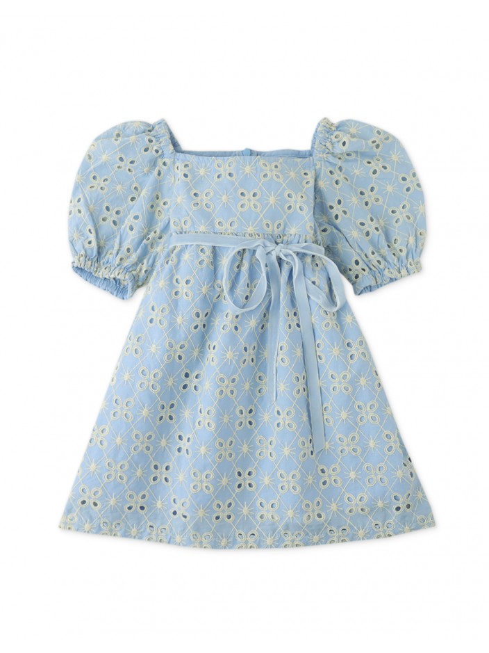 Baby Girls' Lace Dress With Belt