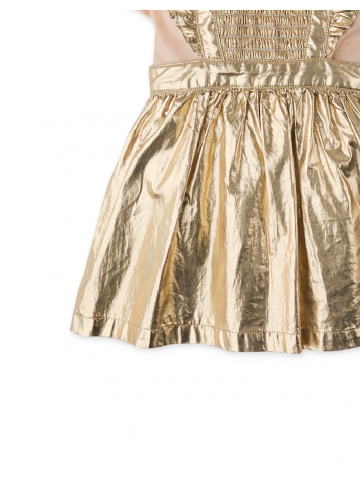 Baby Girls' Lame Jumper Skirt With Inner Blouse