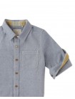 Boys' Printed Chambray Shirt