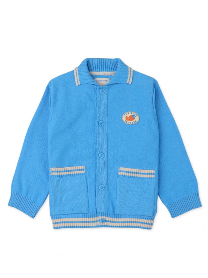 Boys' Stripe Tipping Cardigan