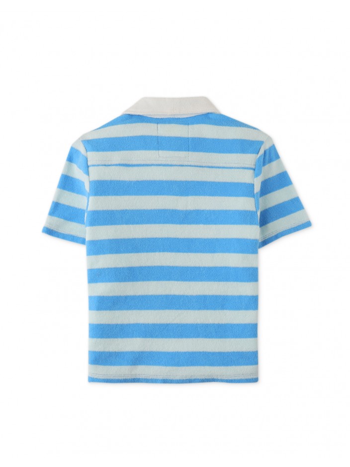 Boys' Stripe Towel Terry Polo