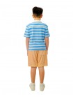 Boys' Stripe Towel Terry Polo