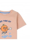 Boys' Jumping Orange Graphic Tee