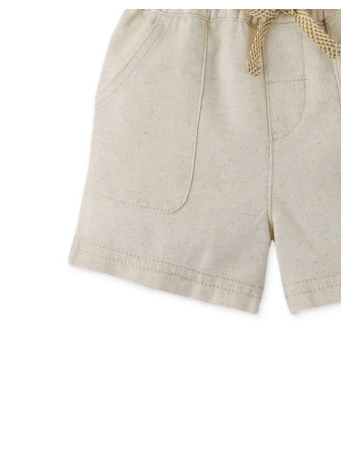 Baby Boys' Linen Pull-On Drawstring Shorts