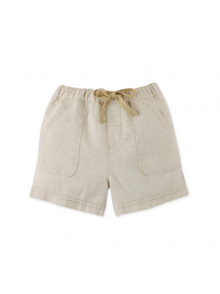 Baby Boys' Linen Pull-On Drawstring Shorts