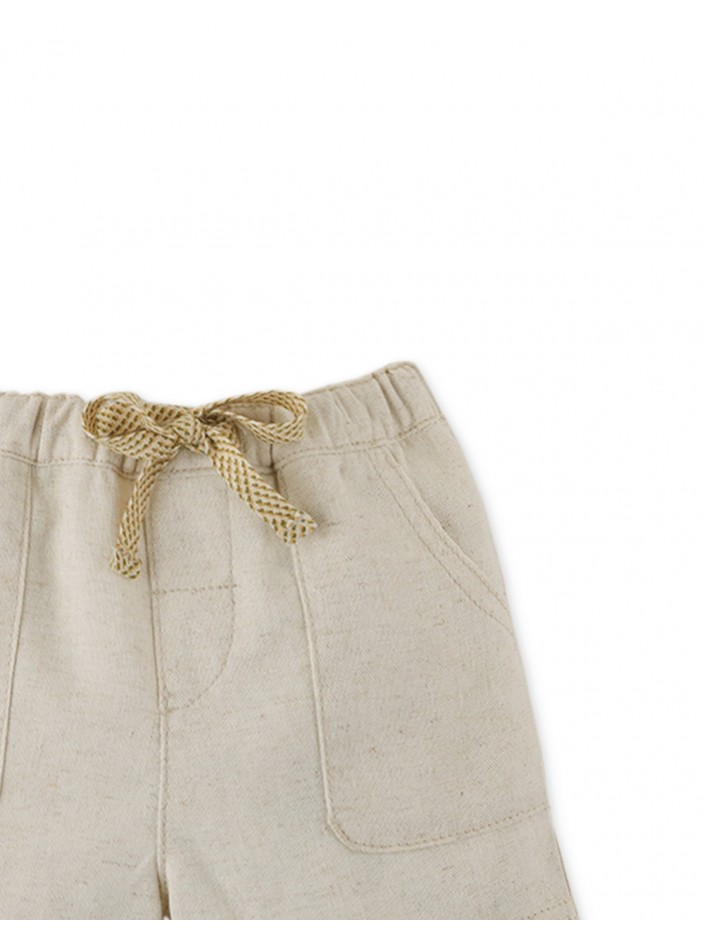 Baby Boys' Linen Pull-On Drawstring Shorts