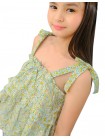 Girls' Floral Print Eyelet Tiered Swing Top