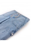 Boys' Loose Straight Cargo Jeans W/ Flat Herring Bone Cord