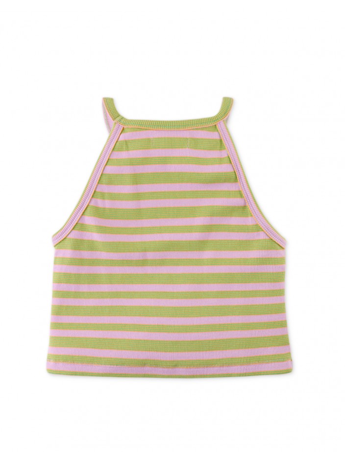 Girls' Ribbed Jersey Halter Top