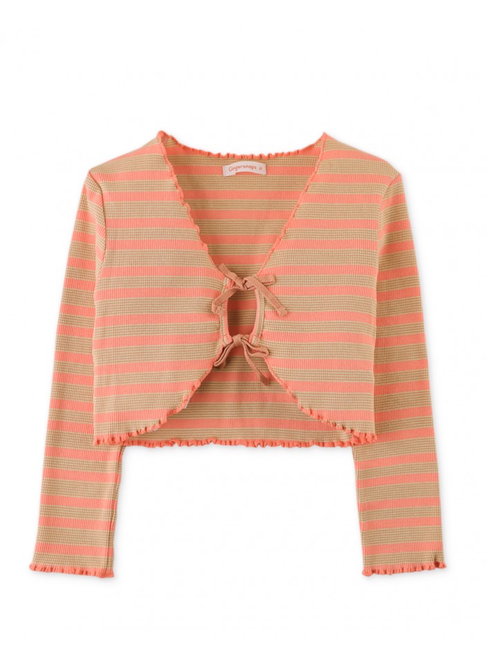 Girls' Ribbed Jersey Cardigan