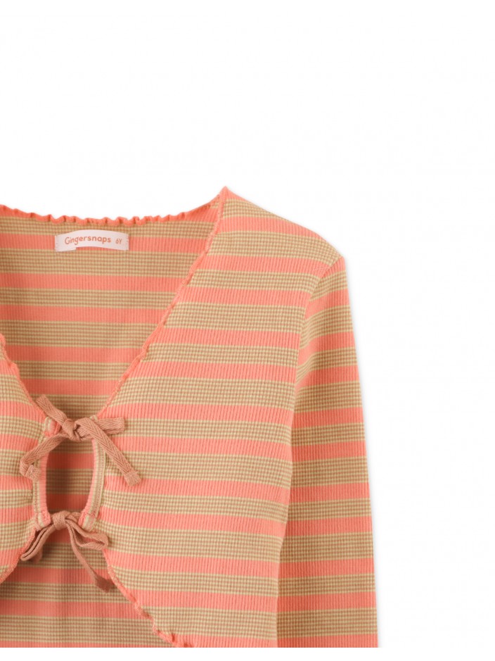 Girls' Ribbed Jersey Cardigan