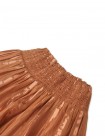 Girls' Lurex Stripey Skirt With Smocked Yoke
