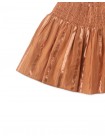Girls' Lurex Stripey Skirt With Smocked Yoke