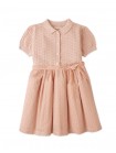 Girls Knitted Bodice Dress With Embroidered Tulle Skirt