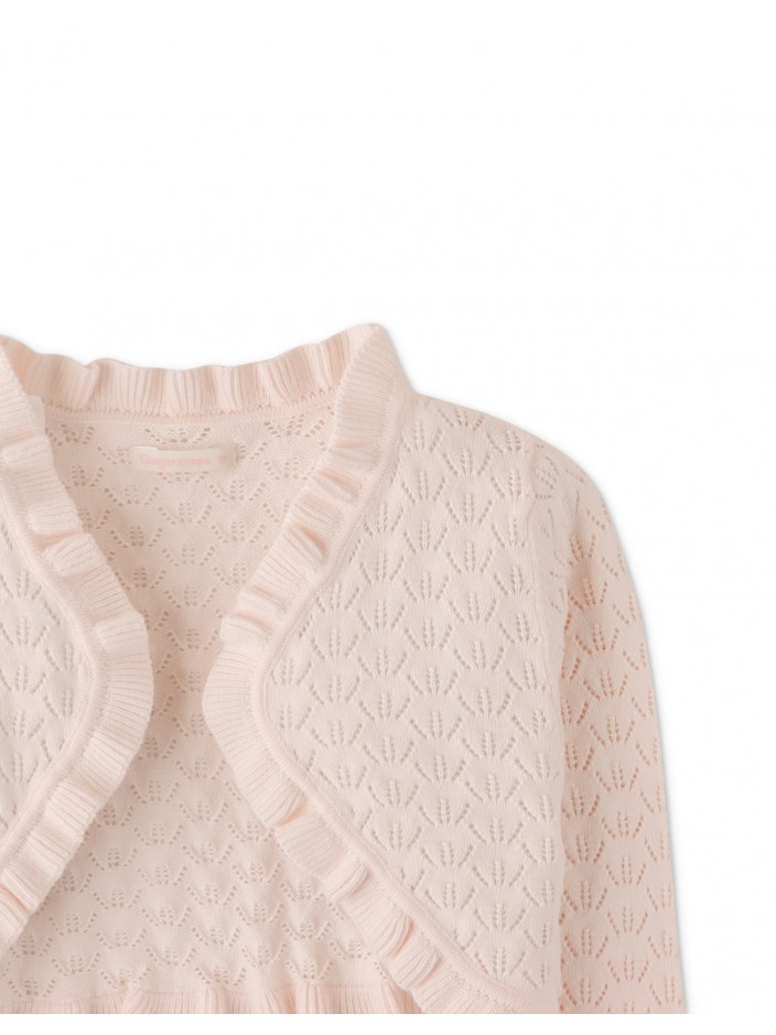 Girls Pointelle Bolero Cardi