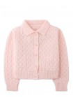 Girls' Dahlia Button-Down Cardigan With Scallop Collar