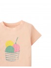 Girls' Kristyn Tee Peach W/ Sundae Print