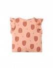 Baby & Toddler Girls' Leopard All Over Print Tee With Ruffle Sleeves