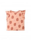 Baby & Toddler Girls' Leopard All Over Print Tee With Ruffle Sleeves