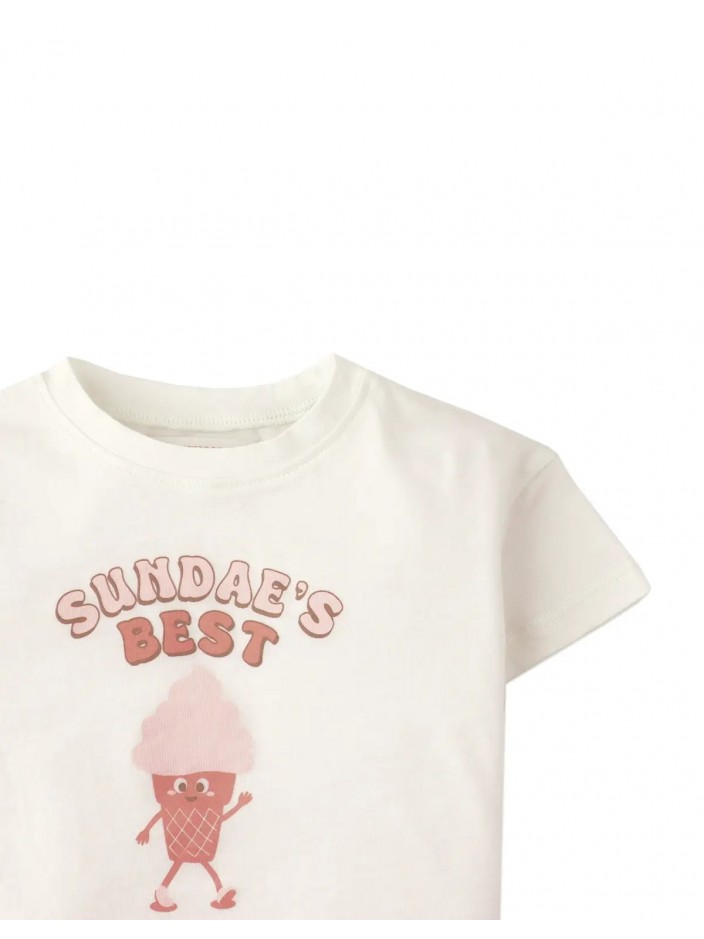 Baby & Toddler Girls' Baby Kristyn Tee Offwhite W/ Sundae'S Best Print
