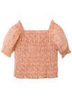 Girls' Rhiannon Disty Print Smocked Top