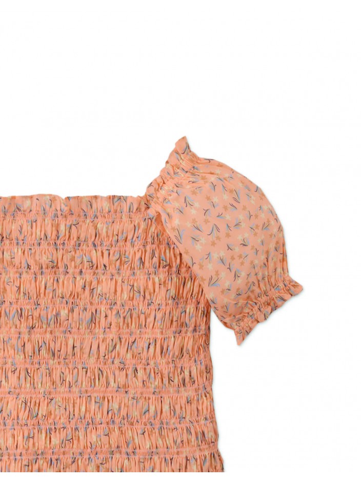 Girls' Rhiannon Disty Print Smocked Top