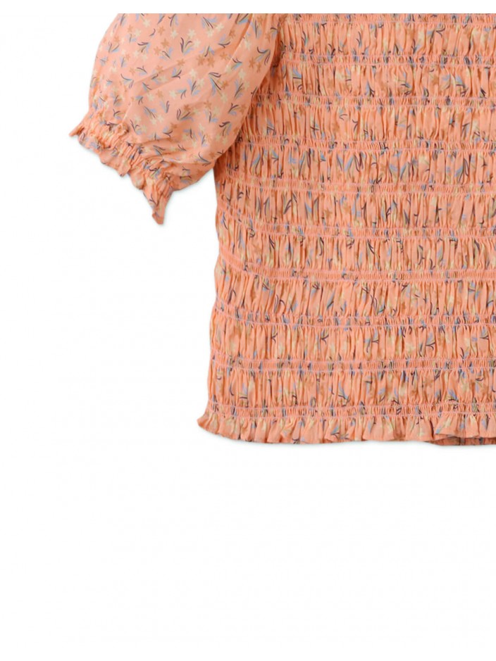 Girls' Rhiannon Disty Print Smocked Top