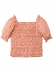 Girls' Rhiannon Disty Print Smocked Top