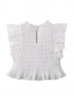 Girls' Jacquie Top With Peplum Ruffles