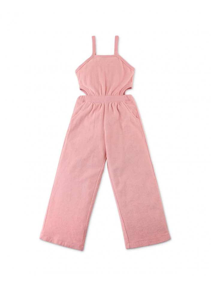 Girls' Pink Jumpsuit