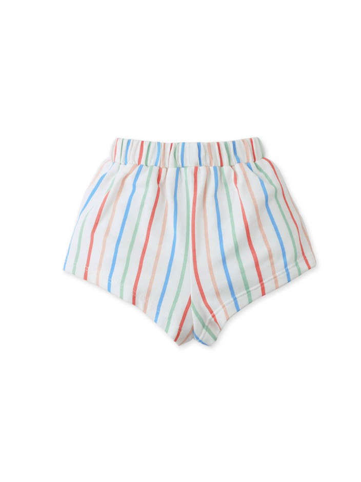 Baby & Toddler Girls' Hailey Shorts Rainbow Stripes W/ Ruffles