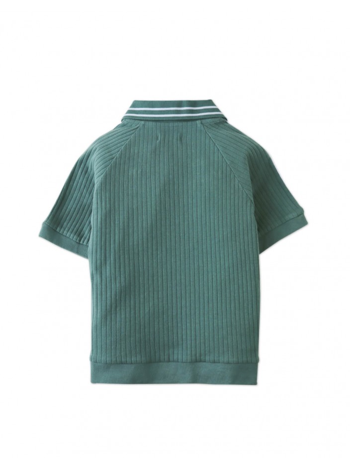 Boys' Elijah V-Neck Polo Green