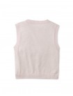 Girls' Stefania Vest Pink With Oversized Contrast Flower