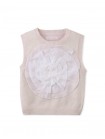 Girls' Stefania Vest Pink With Oversized Contrast Flower