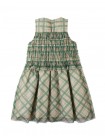 Girls' Martha Dress Verdant With Smocked Bodice