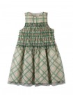 Girls' Martha Dress Verdant With Smocked Bodice