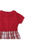 Baby & Toddler Girls' Becky Bodice Dress Red With Checked Tafetta Bottom