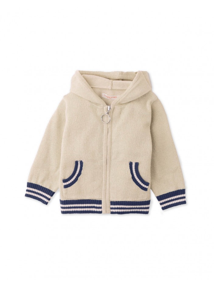 Baby & Toddler Girls' Baby Geraldine Hooded Jacket Shimmery  Beige