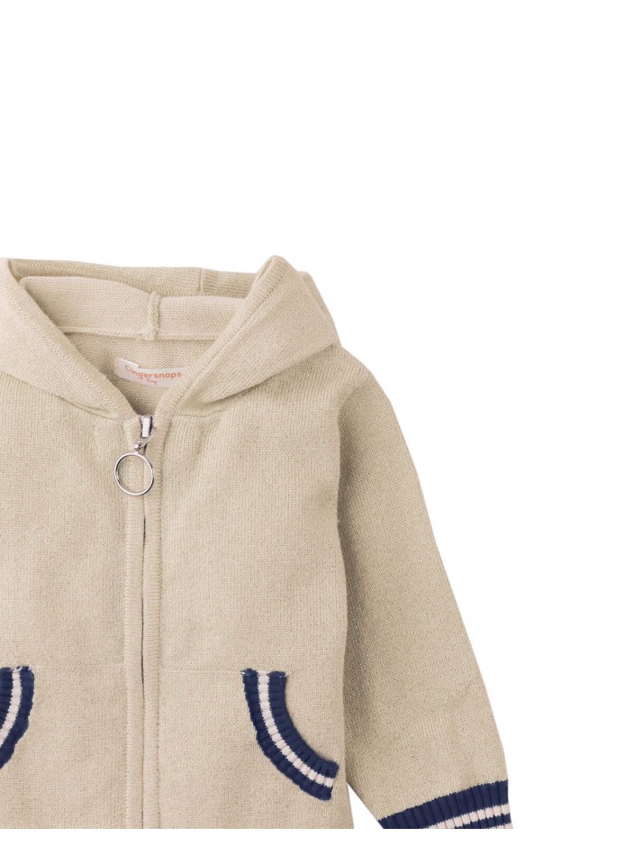 Baby & Toddler Girls' Baby Geraldine Hooded Jacket Shimmery  Beige