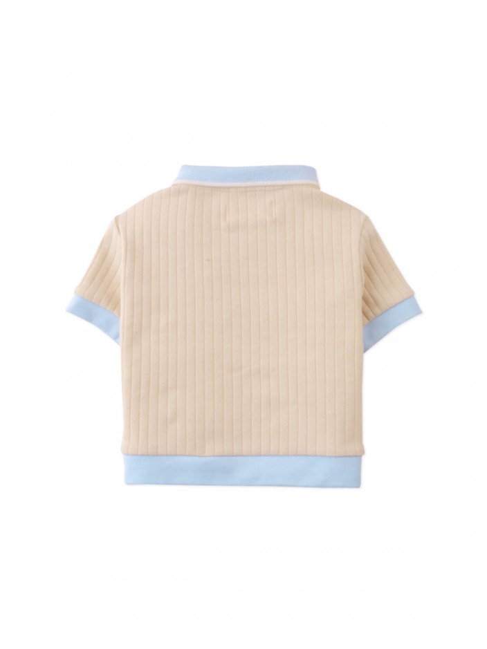 Baby & Toddler Boys' Arthur Polo Shirt Beige With Contrast Details