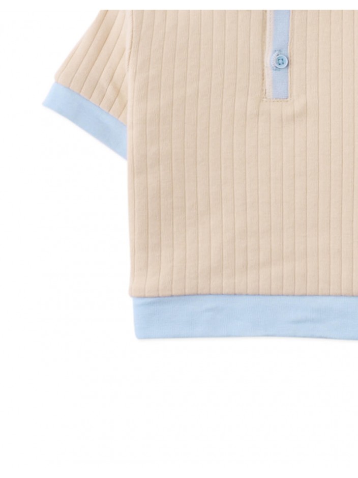 Baby & Toddler Boys' Arthur Polo Shirt Beige With Contrast Details