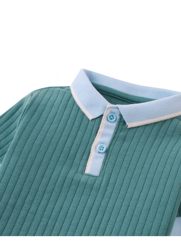 Baby & Toddler Boys' Arthur Polo Shirt Green With Contrast Details