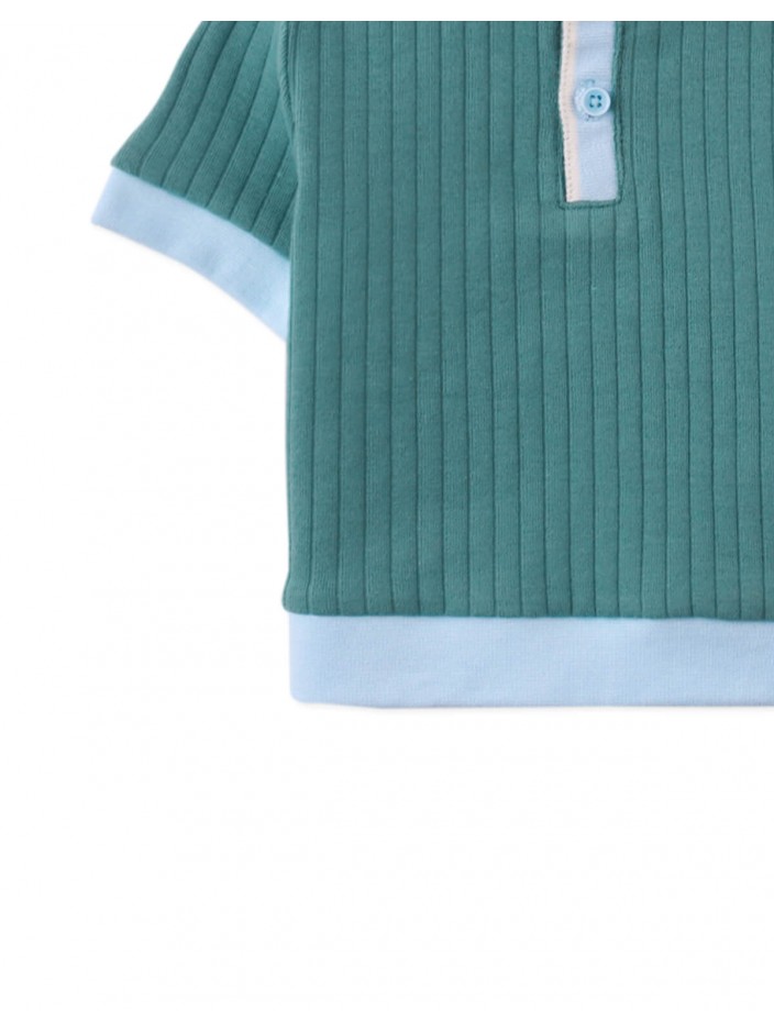 Baby & Toddler Boys' Arthur Polo Shirt Green With Contrast Details