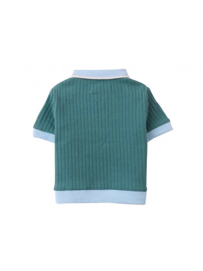 Baby & Toddler Boys' Arthur Polo Shirt Green With Contrast Details
