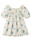 Girls' Shirley Dress Daisy With Smocked Bodice